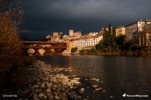 Il Ponte Vecchio di Bassano del Grappa in provincia di Vicenza